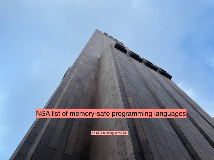 The NSA list of memory-safe