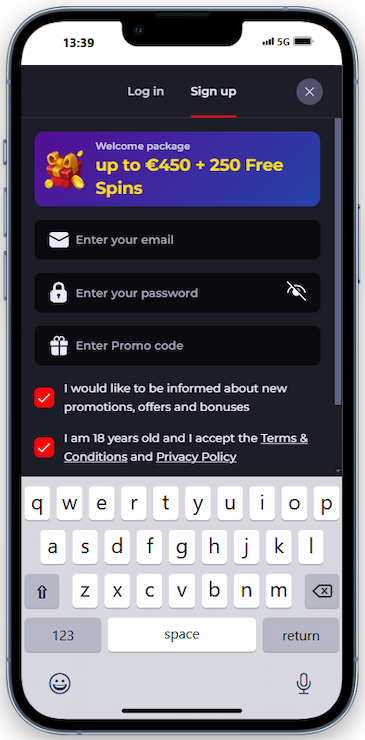 Step 1 – Go to the main homepage at Katana Spin.