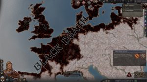 An image of the Plague map in Crusader Kings 3