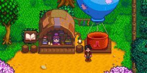 The Bookseller, the merchant who sells books of power in stardew valley 1.6