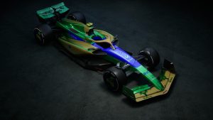 A render of an F1 race car from F1 Manager 24