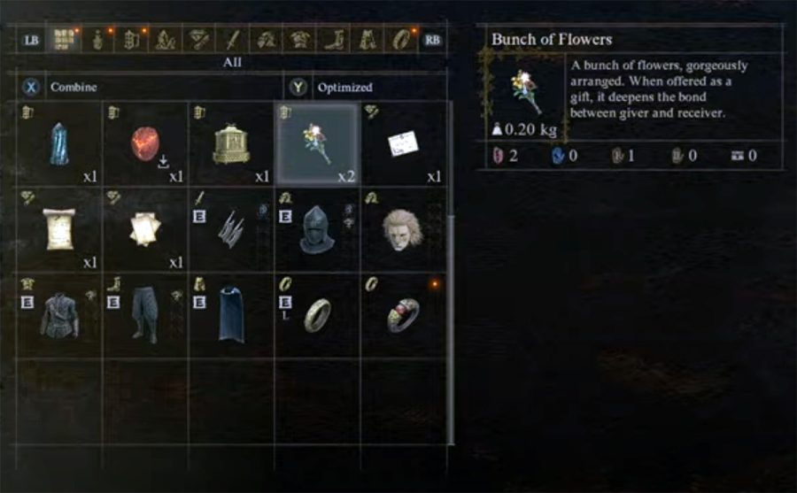 Inventory screen in Dragon's Dogma 2