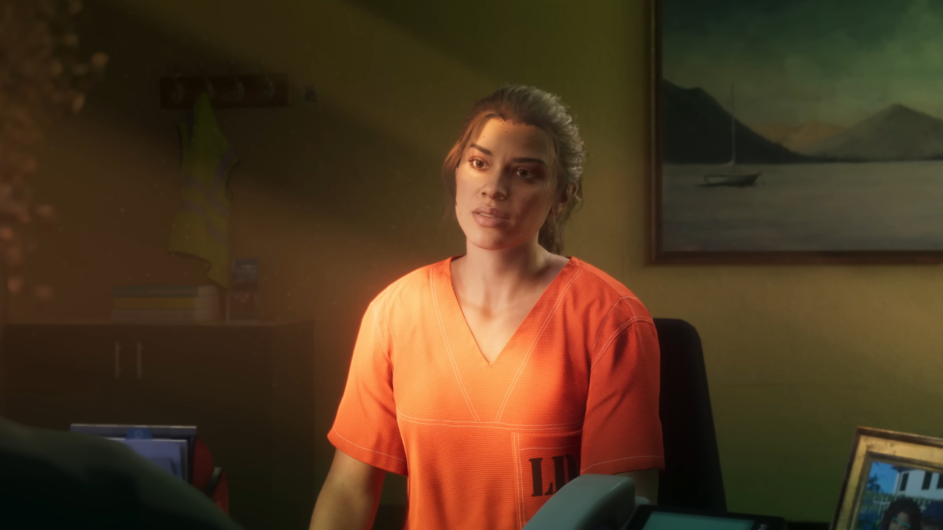 Lucia in a inmates outfit in GTA 6