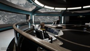 An image of a starship's bridge in Starship Simulator