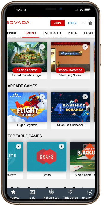 Bovada Craps Online