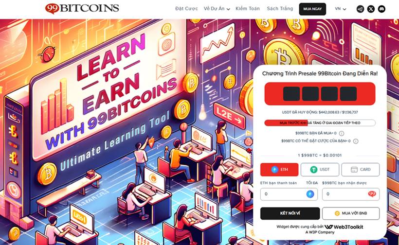 99Bitcoins: Dự án tiên phong cho mô hình learn-2-earn tiền điện tử