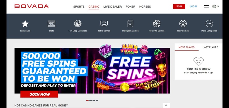 Bovada Oregon online casinos