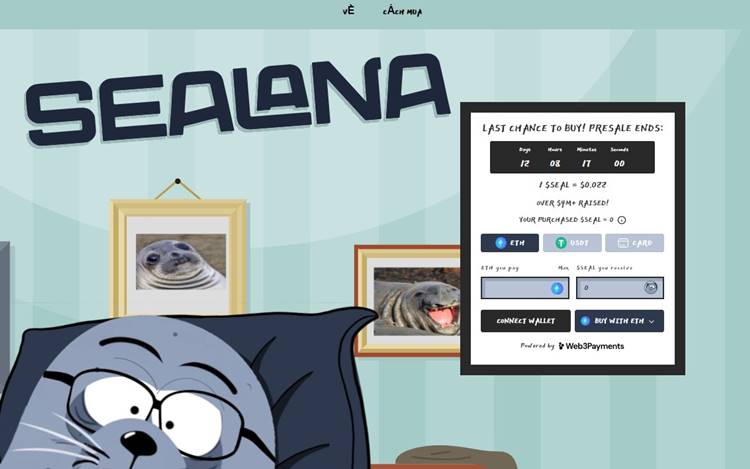 Sealana - Dự án meme coin mới ra mắt trên SOL