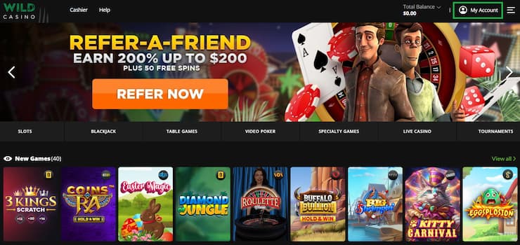 Latest Wild Casino Bonus Codes And Promotions For 2025