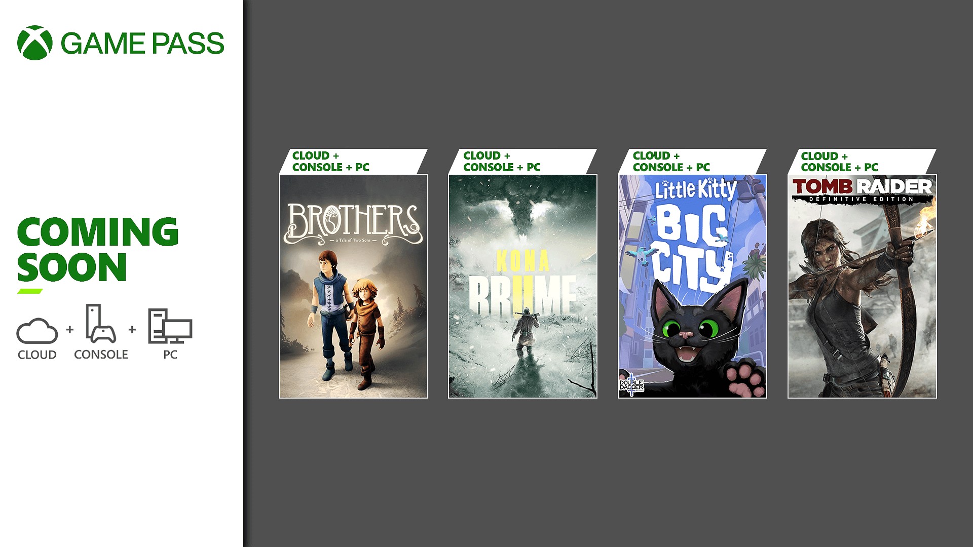 Promotional composite images of Xbox Game Pass titles for May 2024