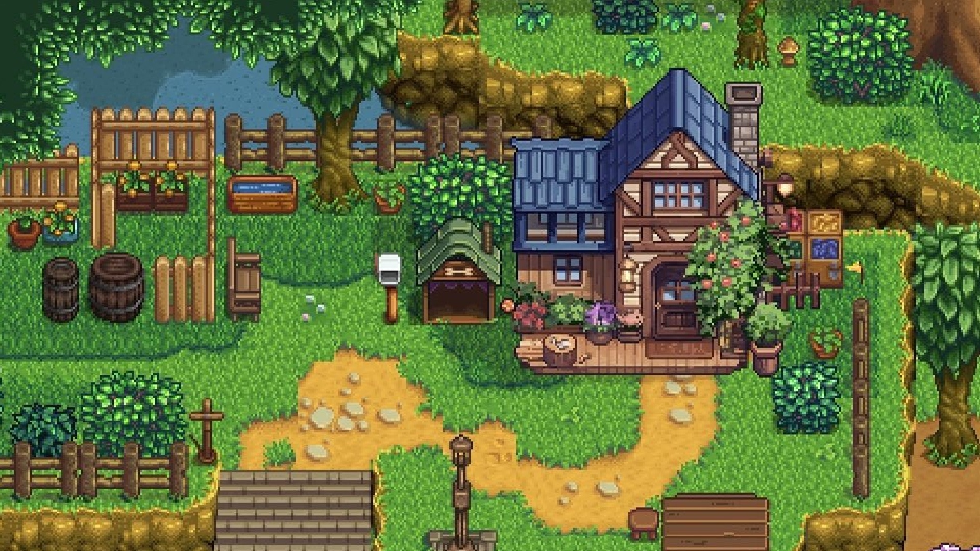 One of the houses in the BG3 Stardew Valley mod