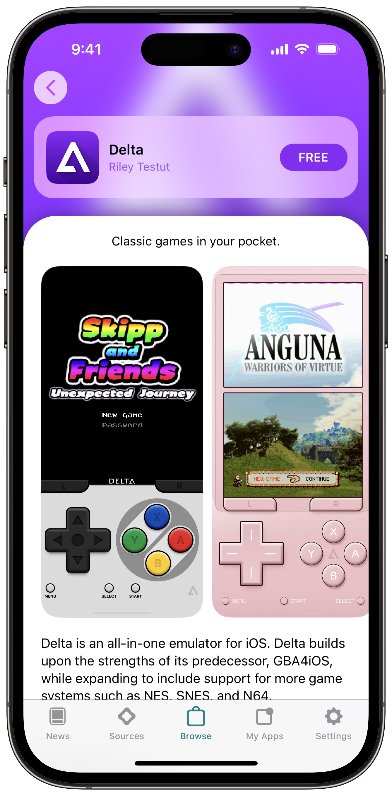 Apple iphone App Preserve competitor launches with a Nintendo 64 emulator