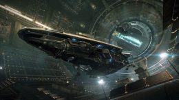 A screenshot of a starship in Elite Dangerous