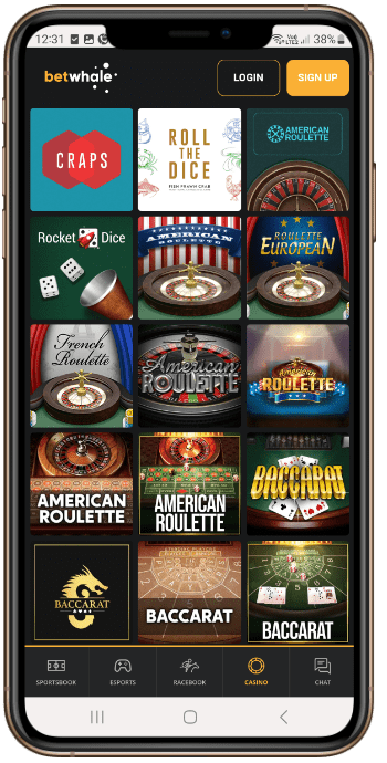 BetWhale Casino Craps Games
