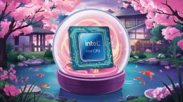 Image of an Intel chip from a gacha machine in anime Japanese style / An electronics store in Japan is selling Intel CPUs from a gacha machine for less than $5