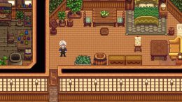 A look at the buildings and Astarion in the BG3 Stardew Valley mod