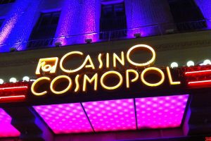 Illuminated sign from Casino Cosmopol