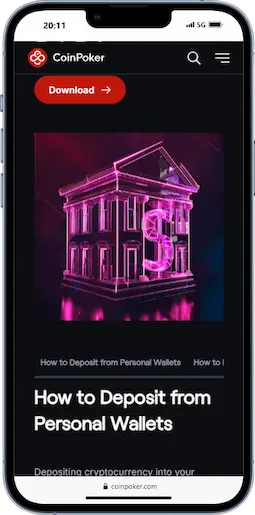 Florida Poker Sign Up at CoinPoker Step 3