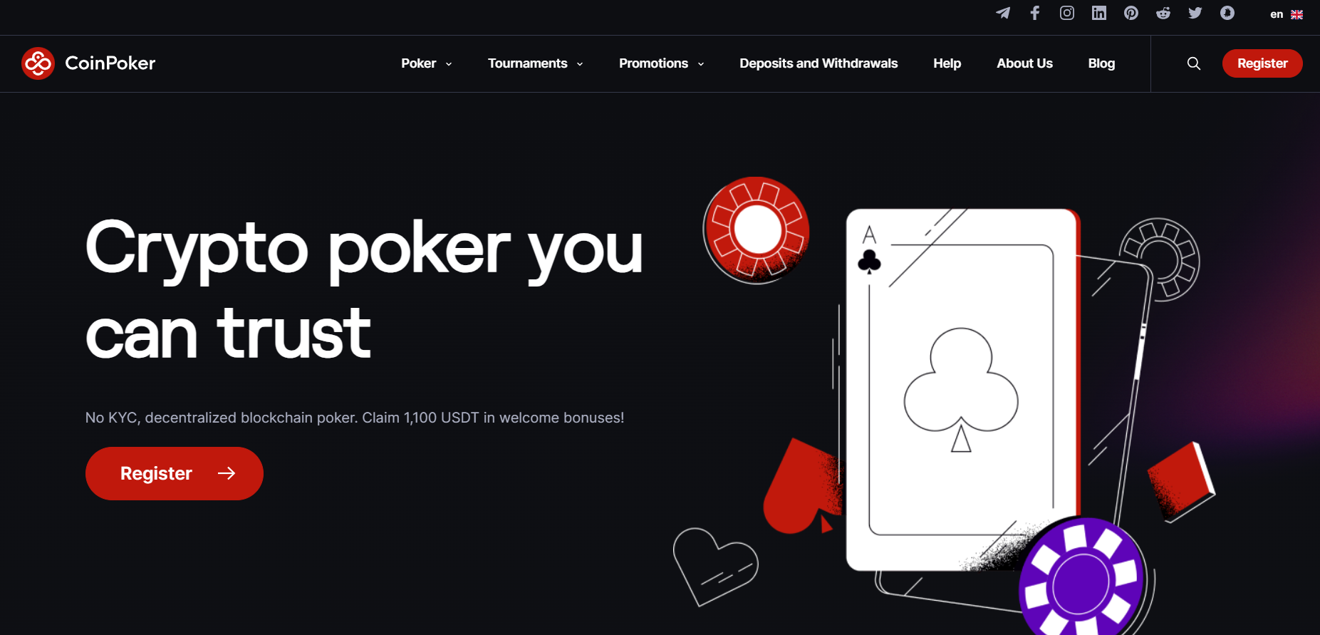 Step 1 - Visit the CoinPoker Poker Homepage