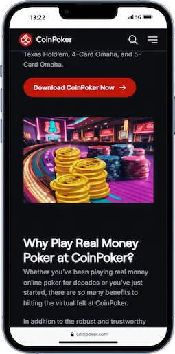Bitcoin And Crypto Poker At CoinPoker