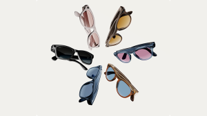 Six Ray-Ban | Meta Smart Glasses all in a circle