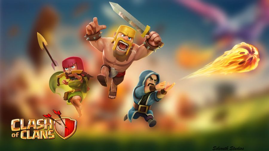 Clash of Clans art work for the mobile game