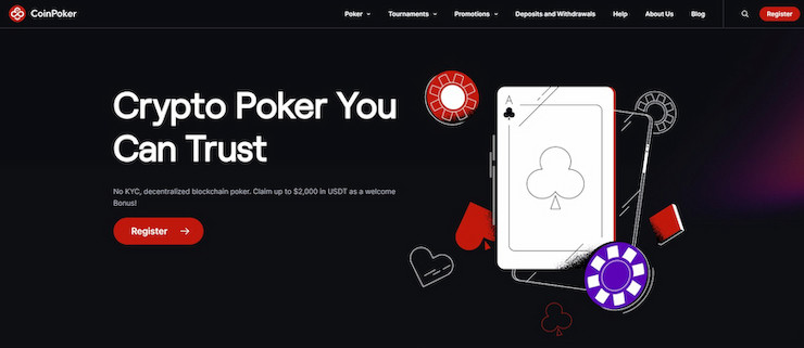 Coinpoker main page