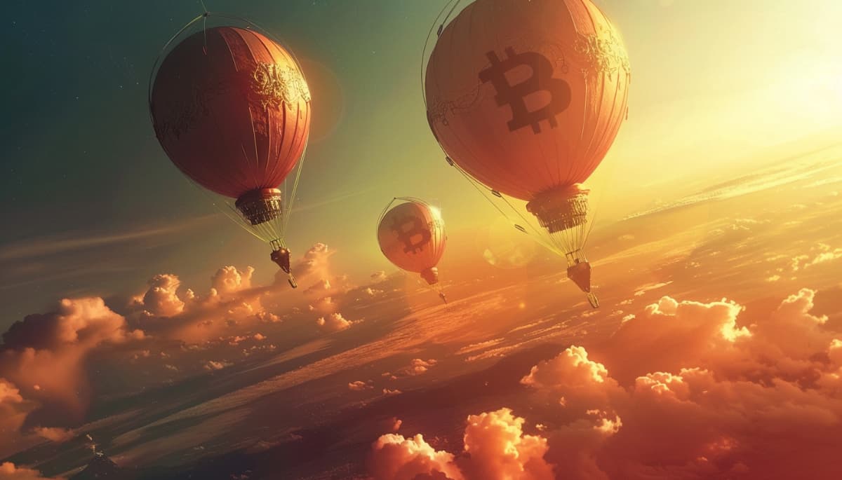 エアドロップを象徴する仮想通貨の気球