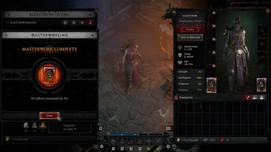 How to temper weapons and armor In Diablo 4