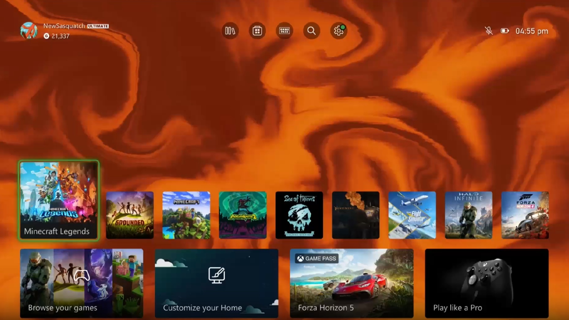 The Xbox Fire Vapor dynamic background
