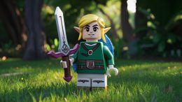 An AI image of what Link could look like as a LEGO figure
