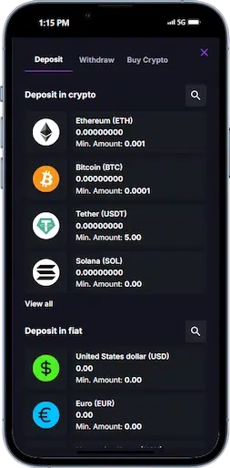 Step 3 - Make a Deposit in SAR