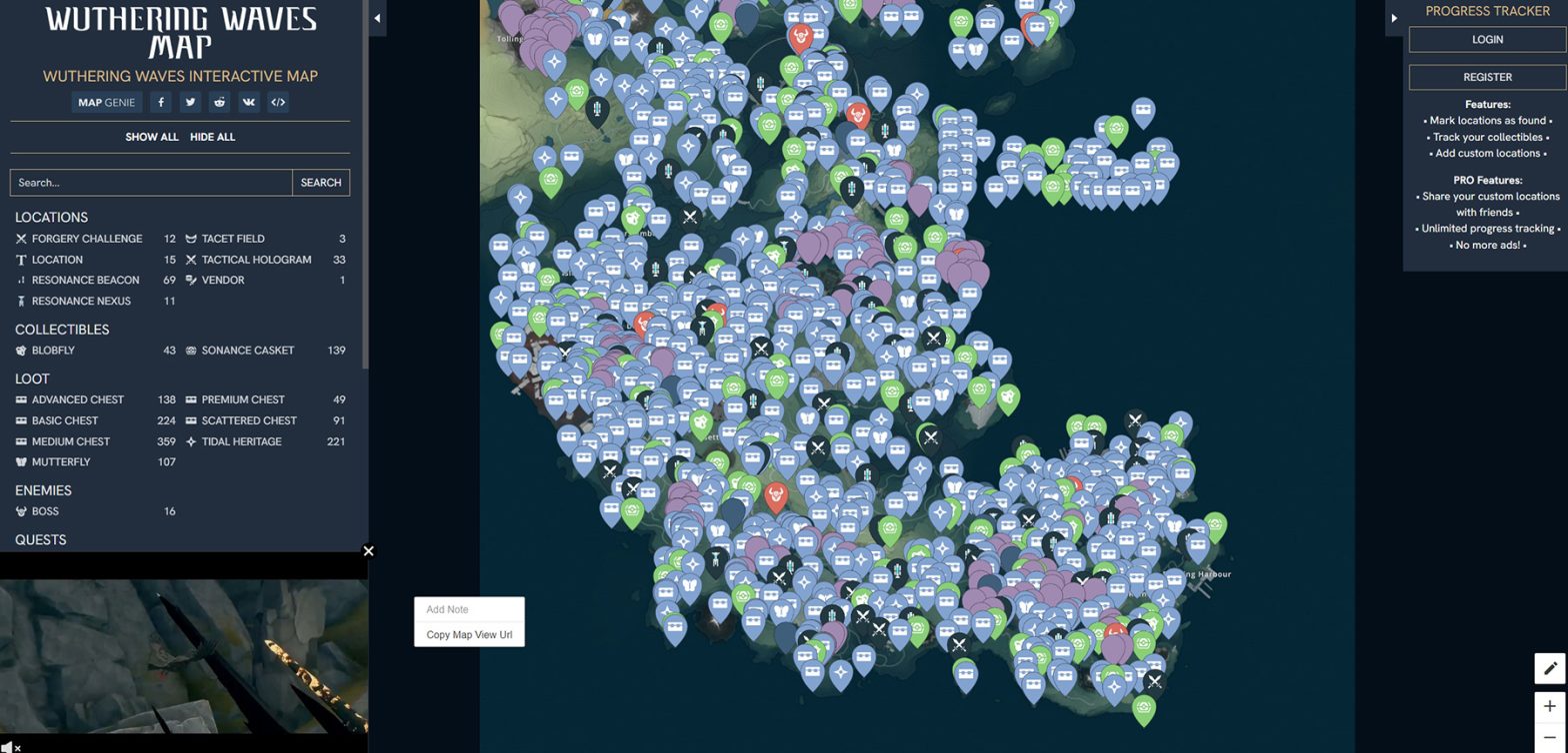 Best interactive map for wuthering waves