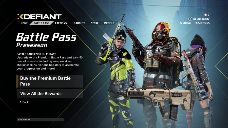 XDefiant Battle Pass reward