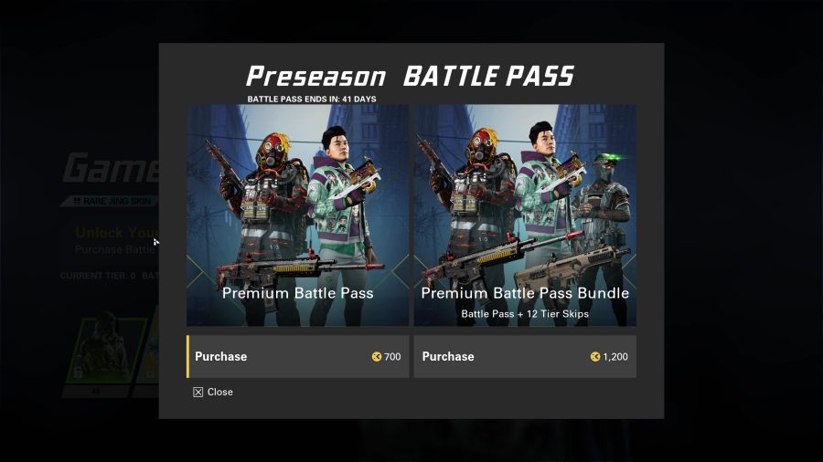 XDefiant Battle Pass purchase screen