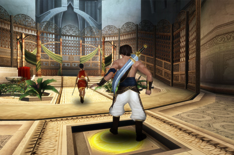 scene from the original prince of persia for gamecube, playstation 2, xbox and windows pc