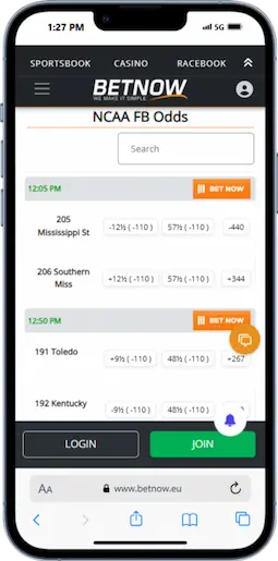 Mississippi Sportsbook Wagering At BetNow
