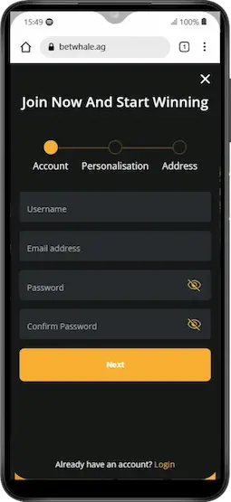 Step 2:Create a Betting Account