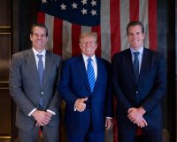 Winklevoss Twins with presidential candidate Donald Trump