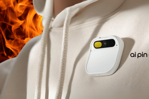 Humane AI Pin charge case poses 'fire safety risk,' users warned. An image showing a small, white charging case for an 
