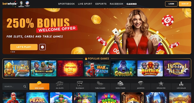 betwhale casino homepage