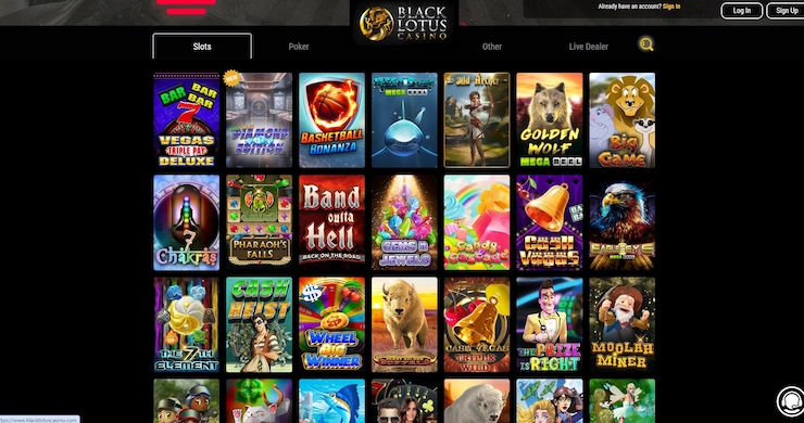 black lotus casino homepage