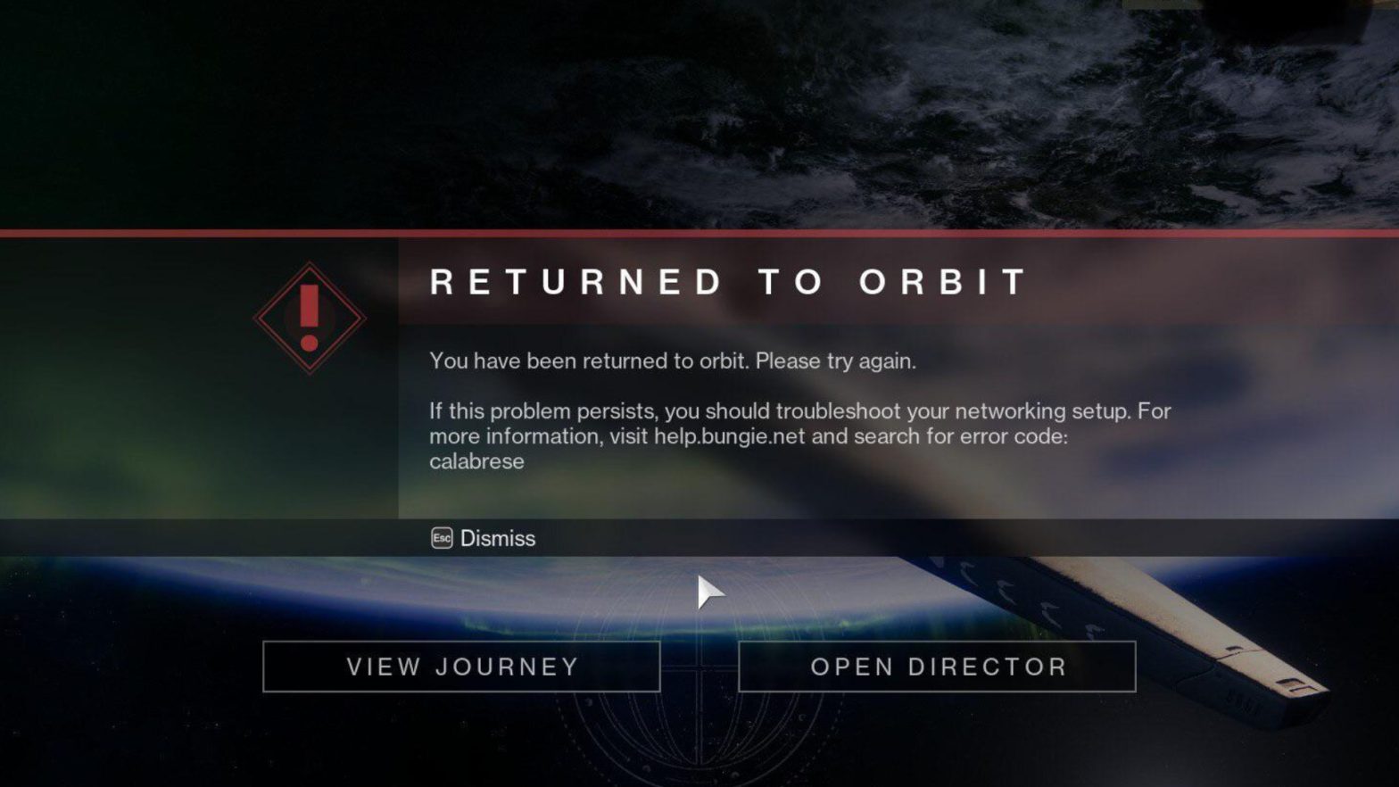 Destiny 2 Calabrese error explained and how to fix