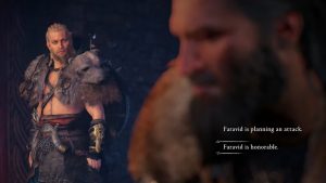faravid is planning an attack or honorable ac valhalla dialogue options