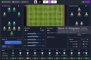 FM25 screenshot from the game's first dev update