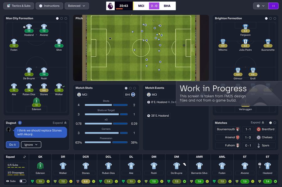 First glimpse of Football Manager 2025 along with what we can expect from landmark new version