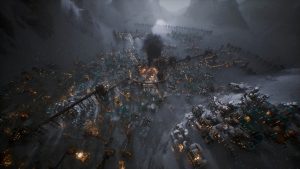 A view of the world in Frostpunk 2