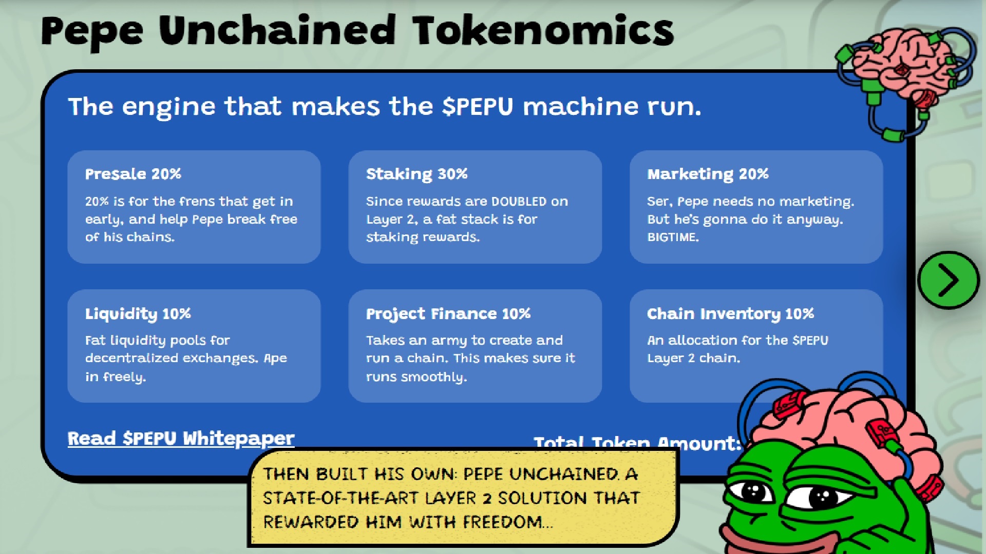 Pepe Unchained Tokenomics