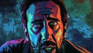 An illustration of Nicholas Cage looking concerned