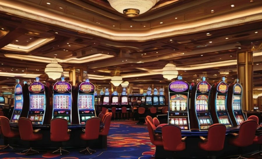 A casino floor packed with games